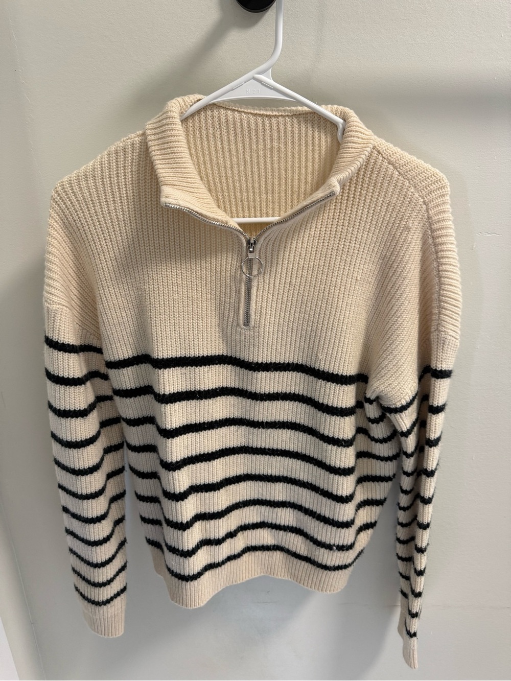Striped pullover sweater